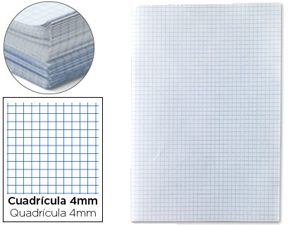 250h papel Florete Liderpapel 430x315mm. 60g/m² c/4mm.